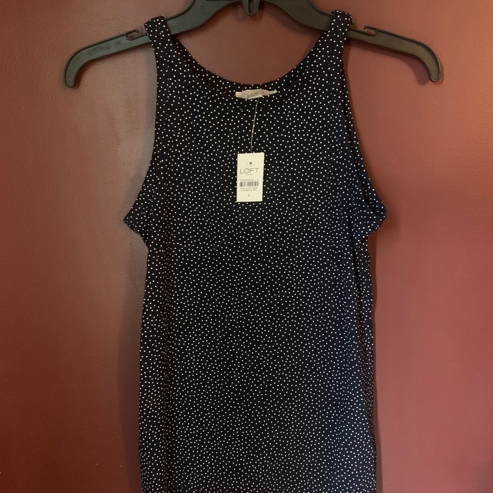 Loft NWT Polka Dot Tank | Small‎